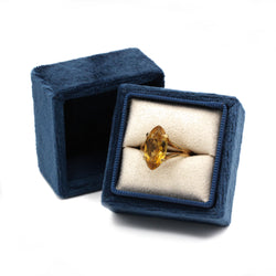 Bague - Or jaune et citrine