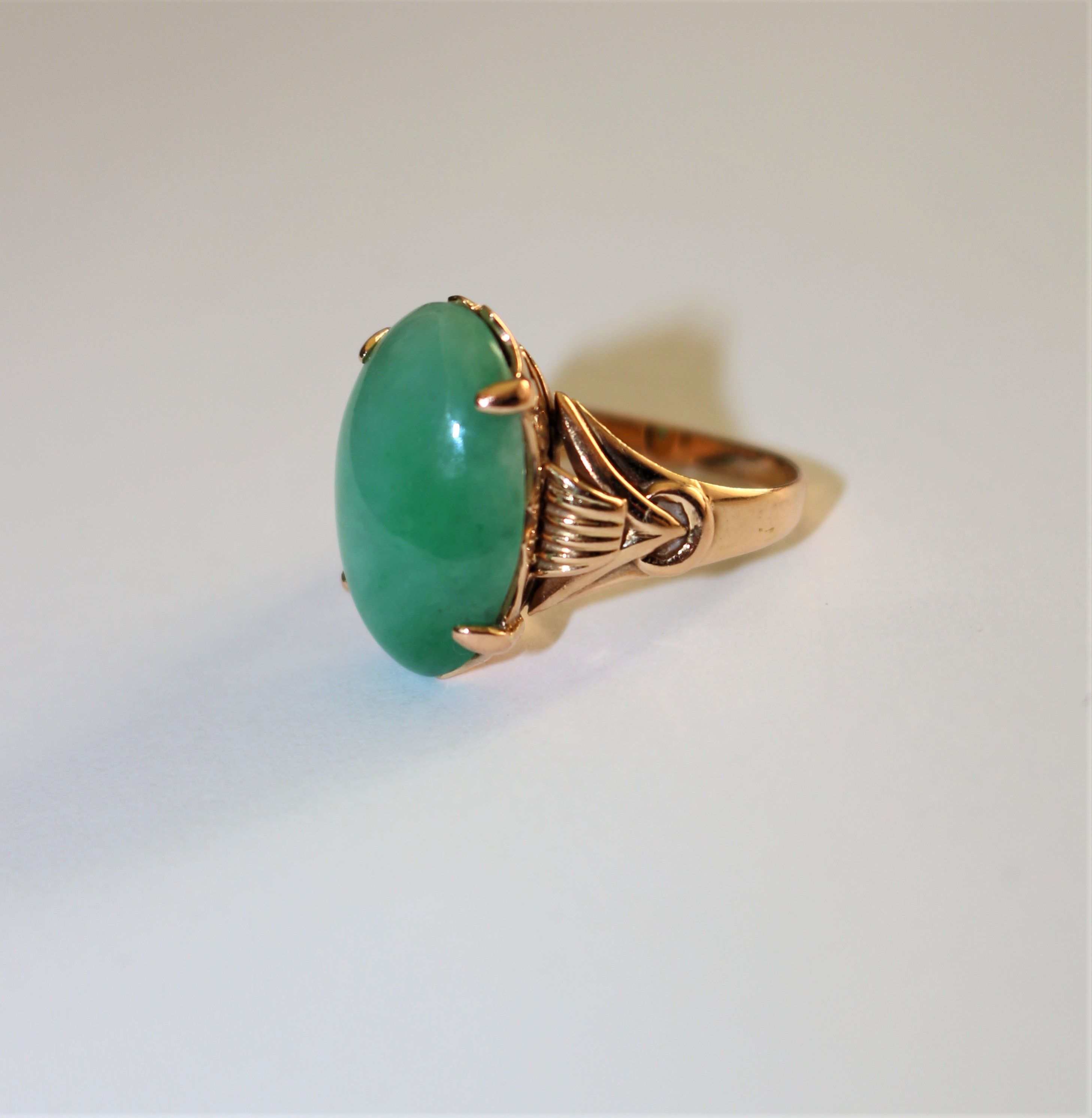 Bague Jade Or jaune