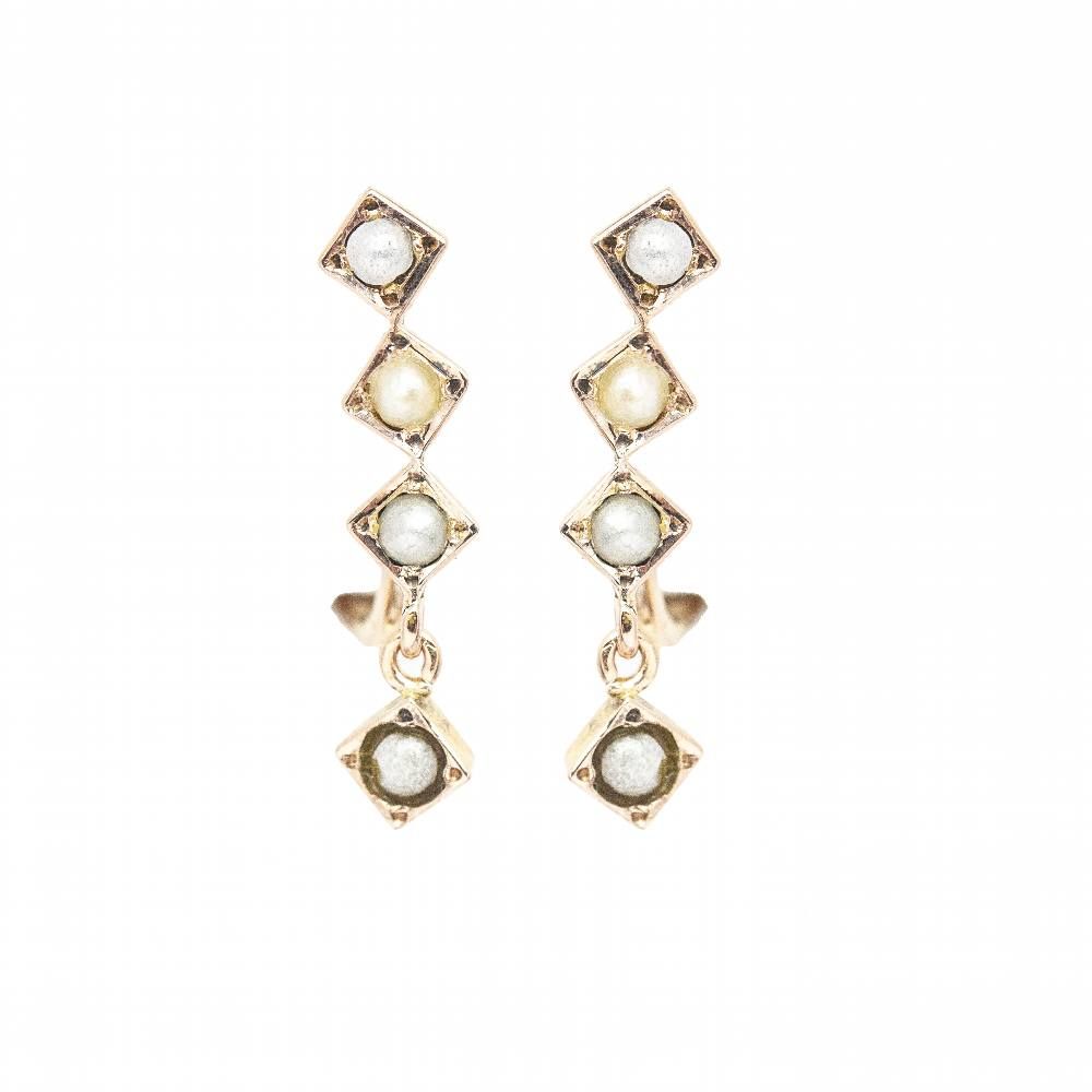 1810 Boucles d'oreilles en or de l'époque élisabéthaine