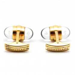 Boutons de manchette MONTBLANC en or rose et diamants. Seconde main