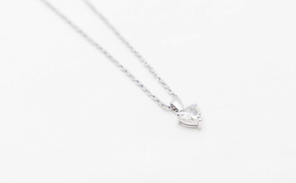 Collier maille corde en or blanc et diamant