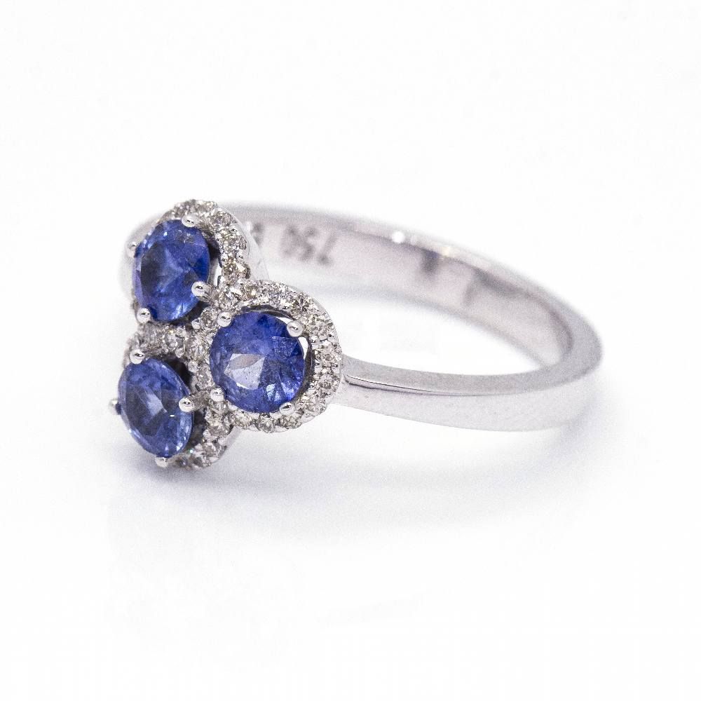 Bague TRIO en saphir et diamant