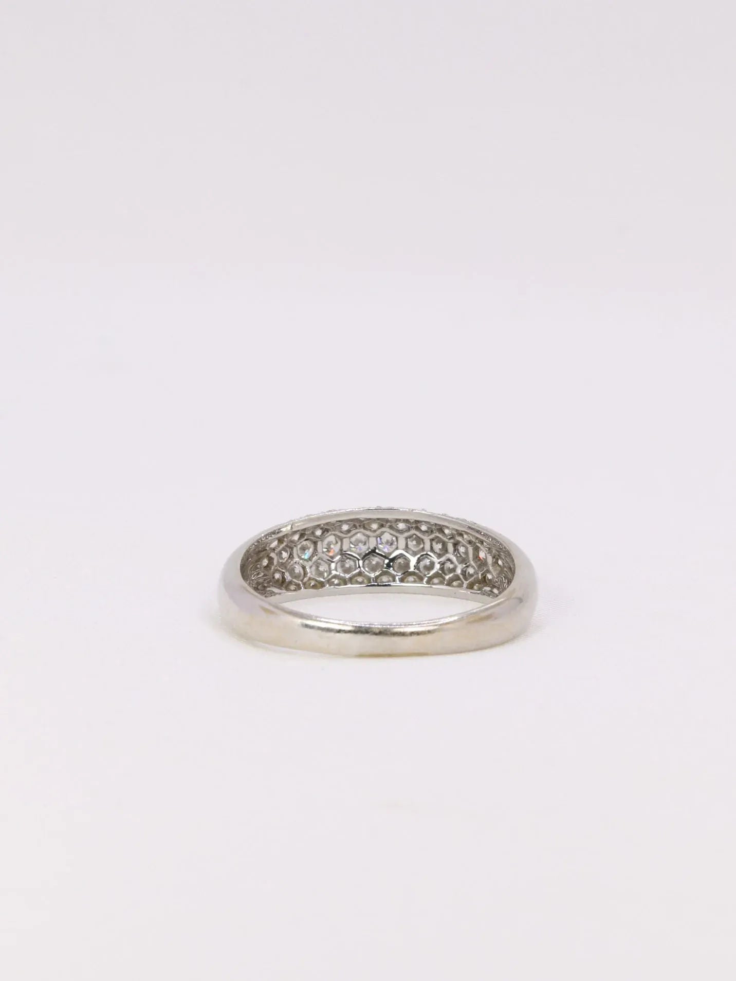 Bague jonc diamants 1 ct