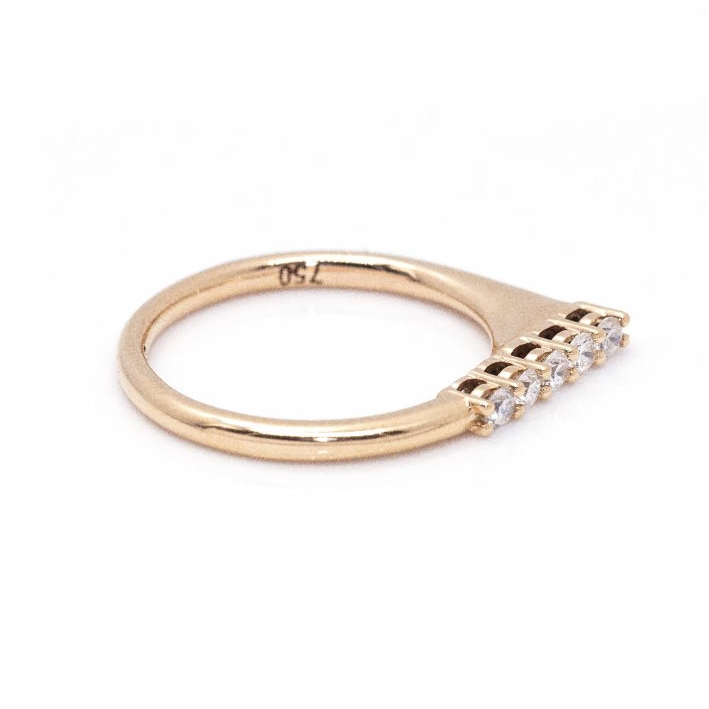 Bague SINGULAIRE en or et diamants
