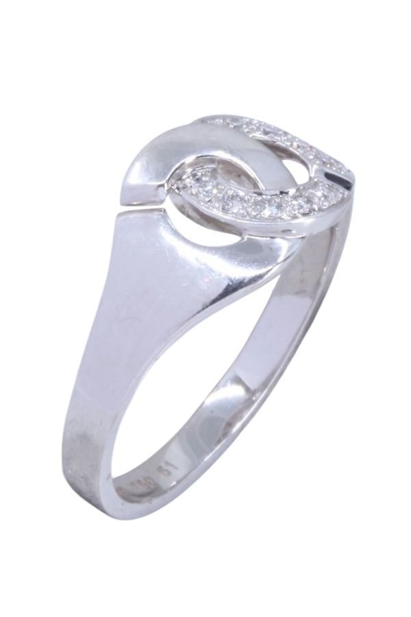 Ring DINH VAN "Handcuffs" in white gold and diamonds