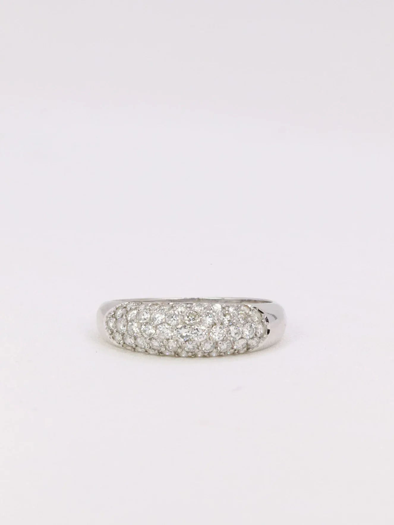 Bague jonc diamants 1 ct