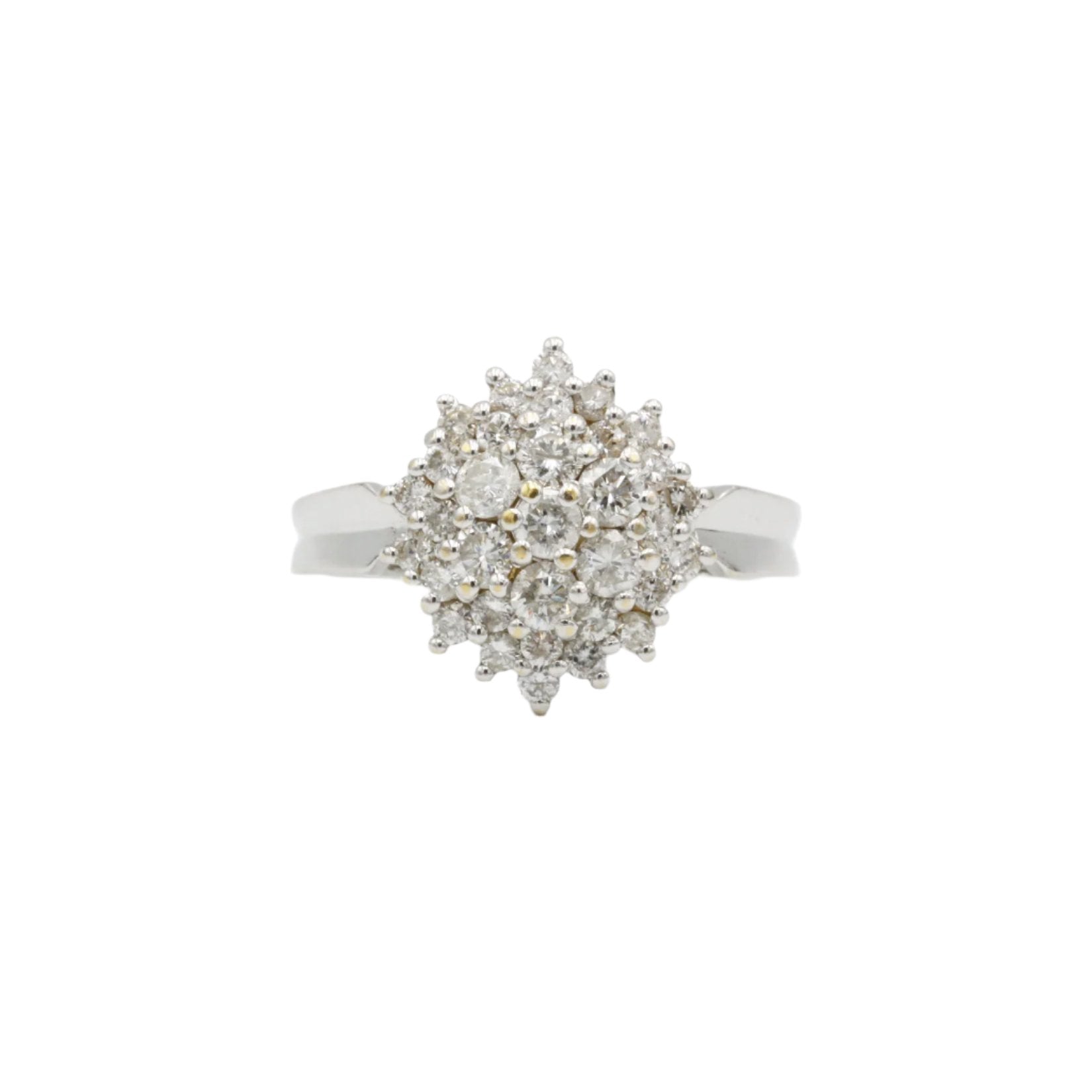 Bague Marguerite en or blanc et diamants