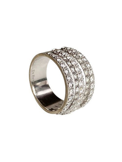 DE BEERS ring, in 18k white gold and diamonds.