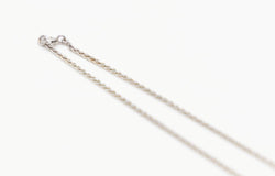 Collier maille palmier en or blanc et diamant