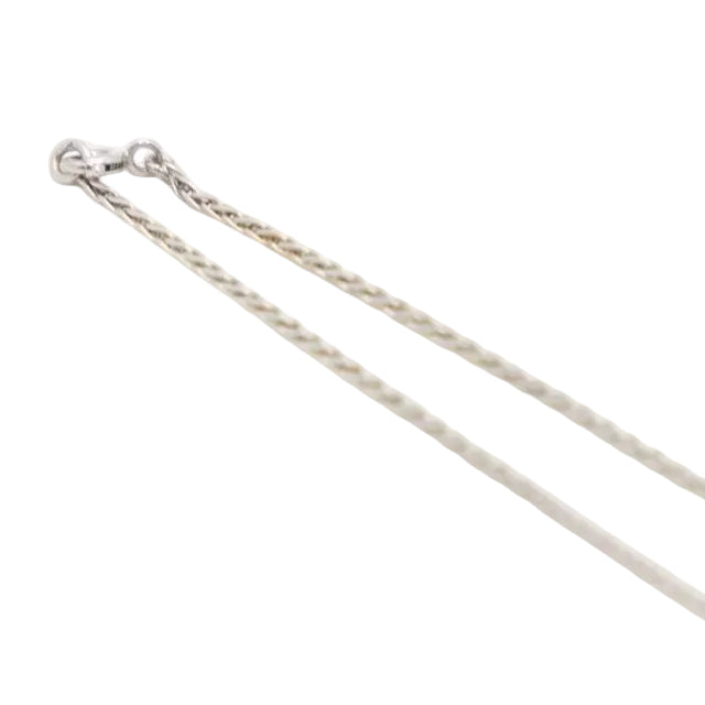 Collier maille palmier en or blanc et diamant