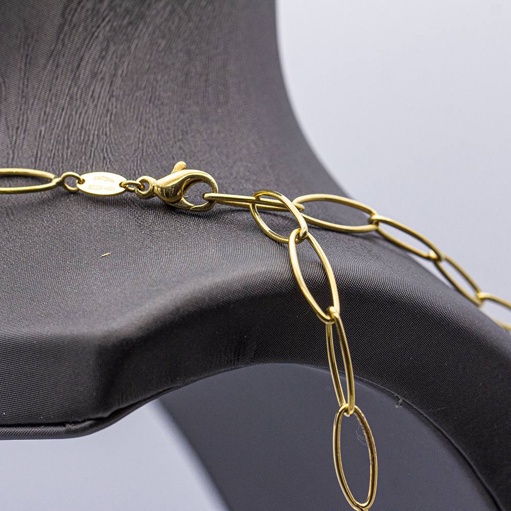 Collier en or bicolore avec des cœurs