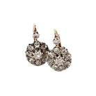 Boucles d'oreilles Dormeuses marguerites en or et diamants