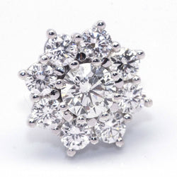 Boucles d'oreilles ROSETON en or blanc et diamants