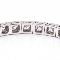 Bracelet RIVIEREde diamants en or blanc 18K
