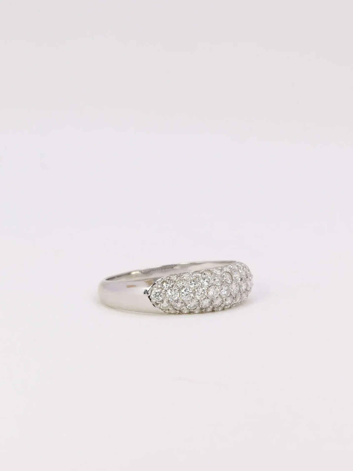 Bague jonc diamants 1 ct