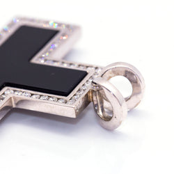 Pendentif CREU de DIAMANTS en or blanc