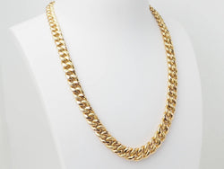 Collier maille gourmette en or jaune