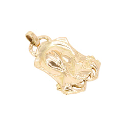 Pendentif Art-Nouveau or vierge Marie