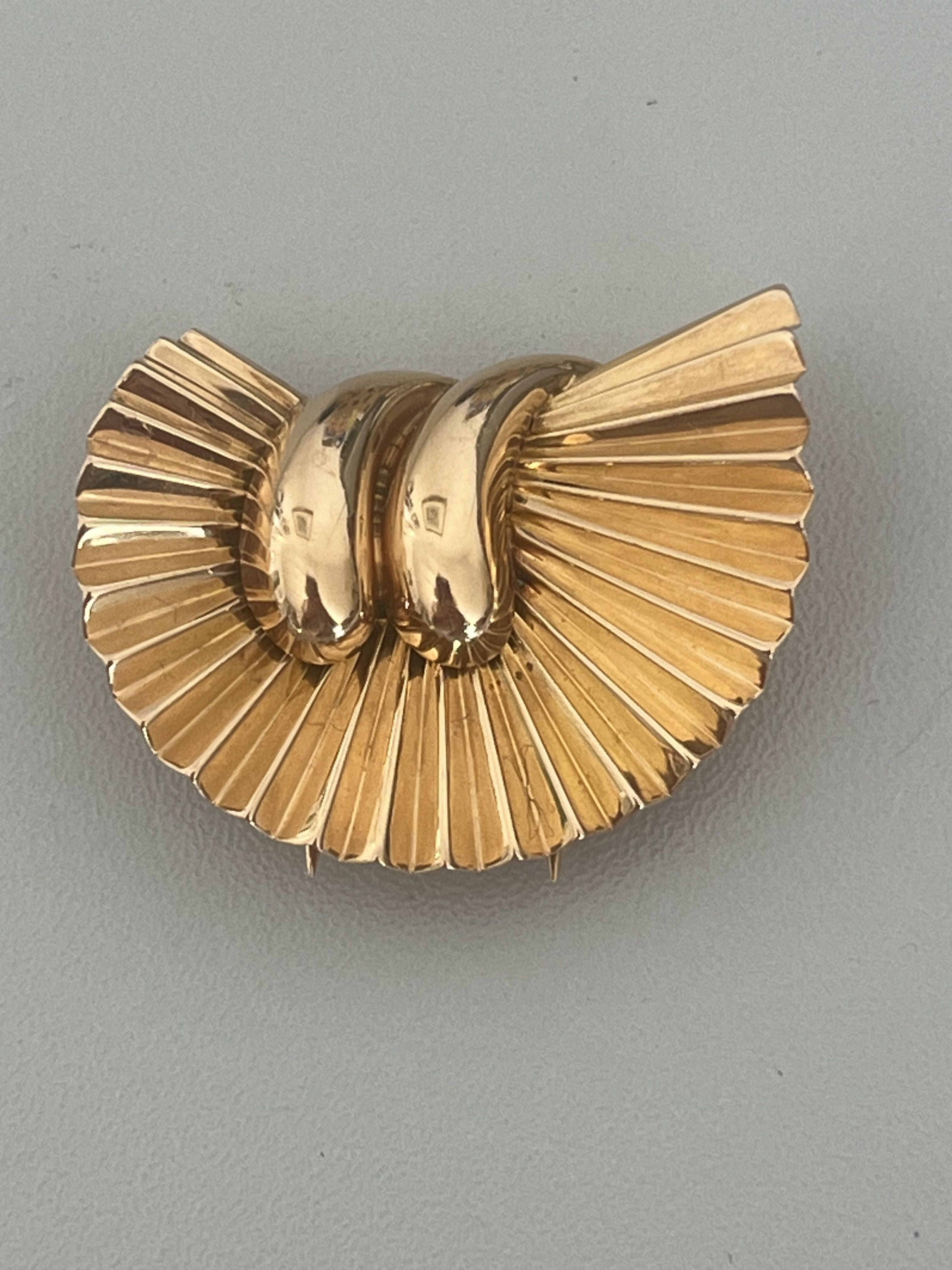 6475 - Broche et Boucles d'Oreilles Or Jaune