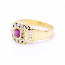 Bague QUEEN avec diamants et rubis d'occasion