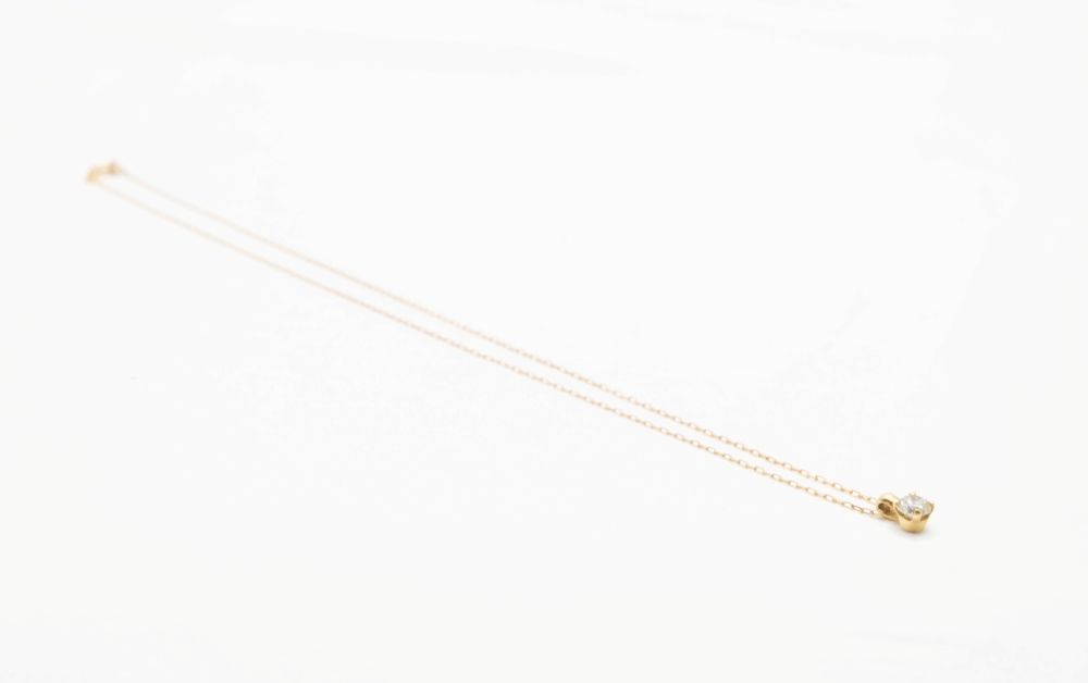 Collier maille forçat en or jaune et diamant