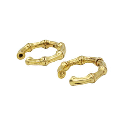 Boutons de manchette TIFFANY&CO Bambou en or jaune