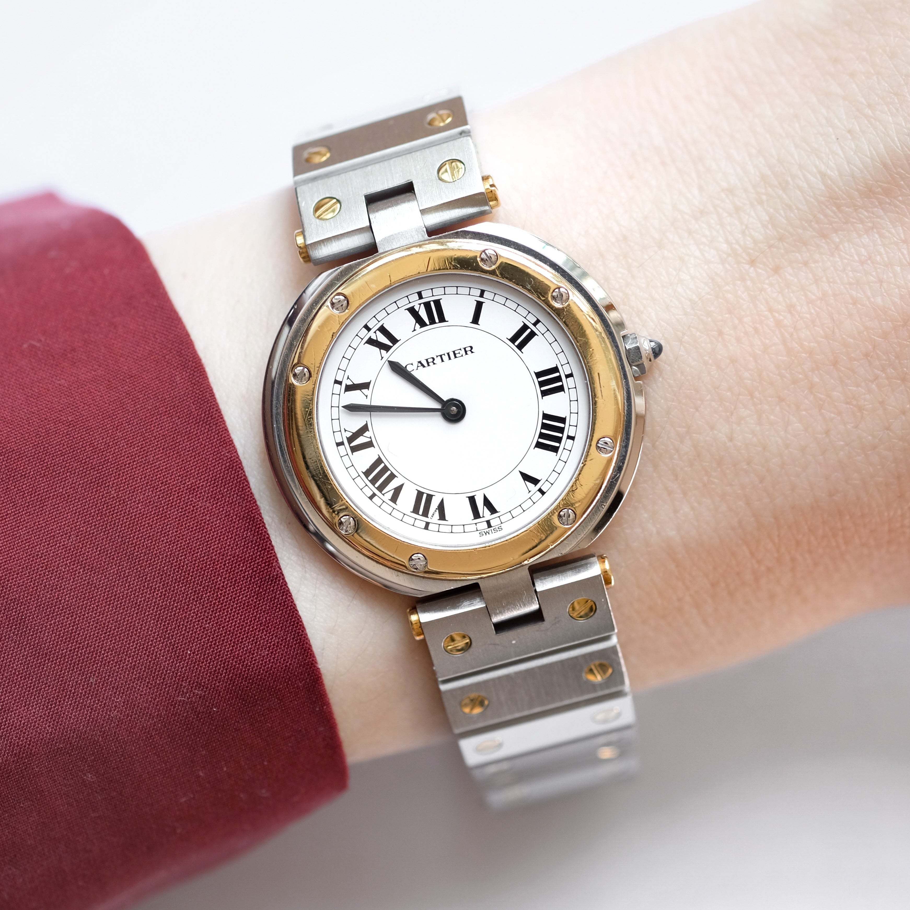 Montre CARTIER Santos Vendôme en or et acier