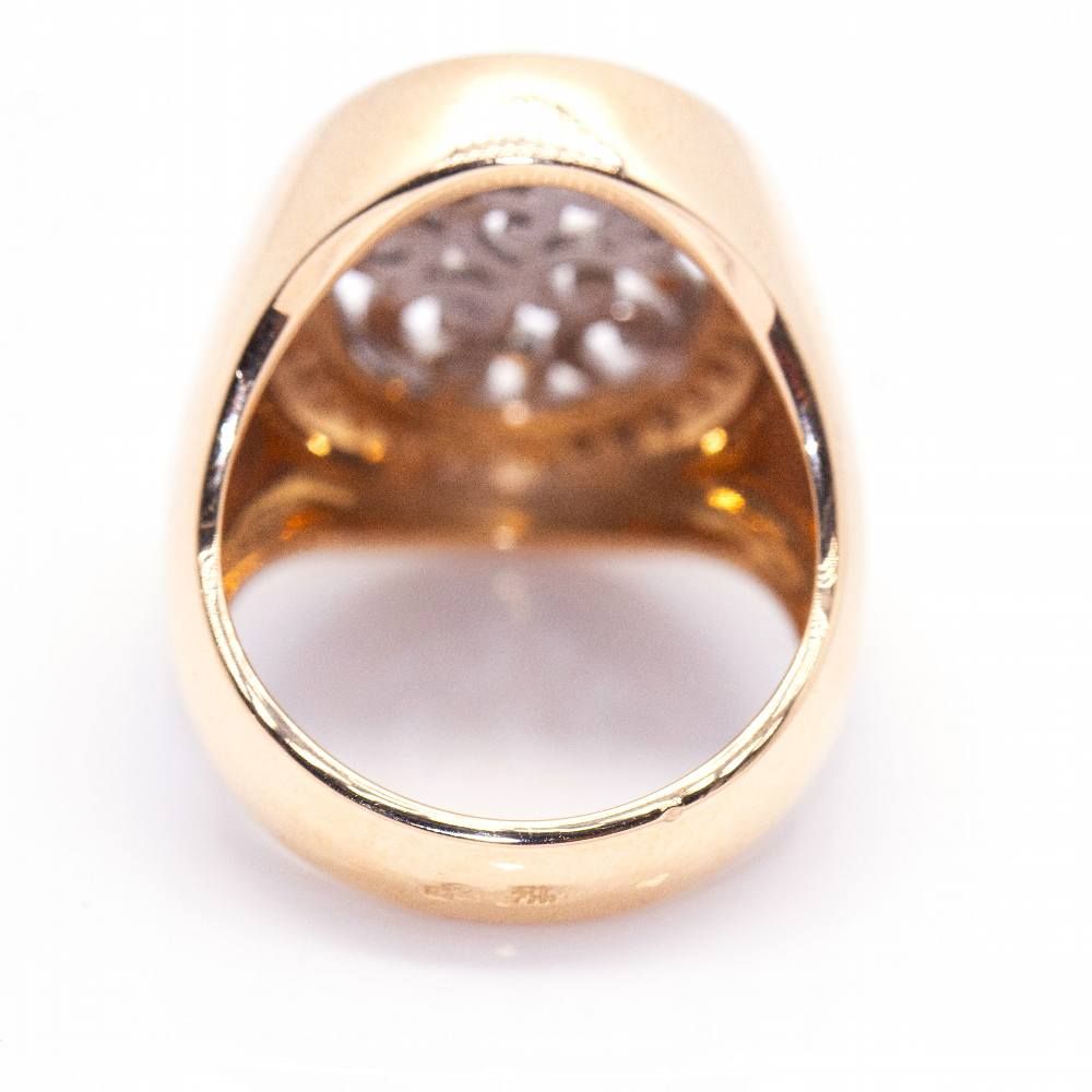 Bague SIGNAL en or bicolore et diamants