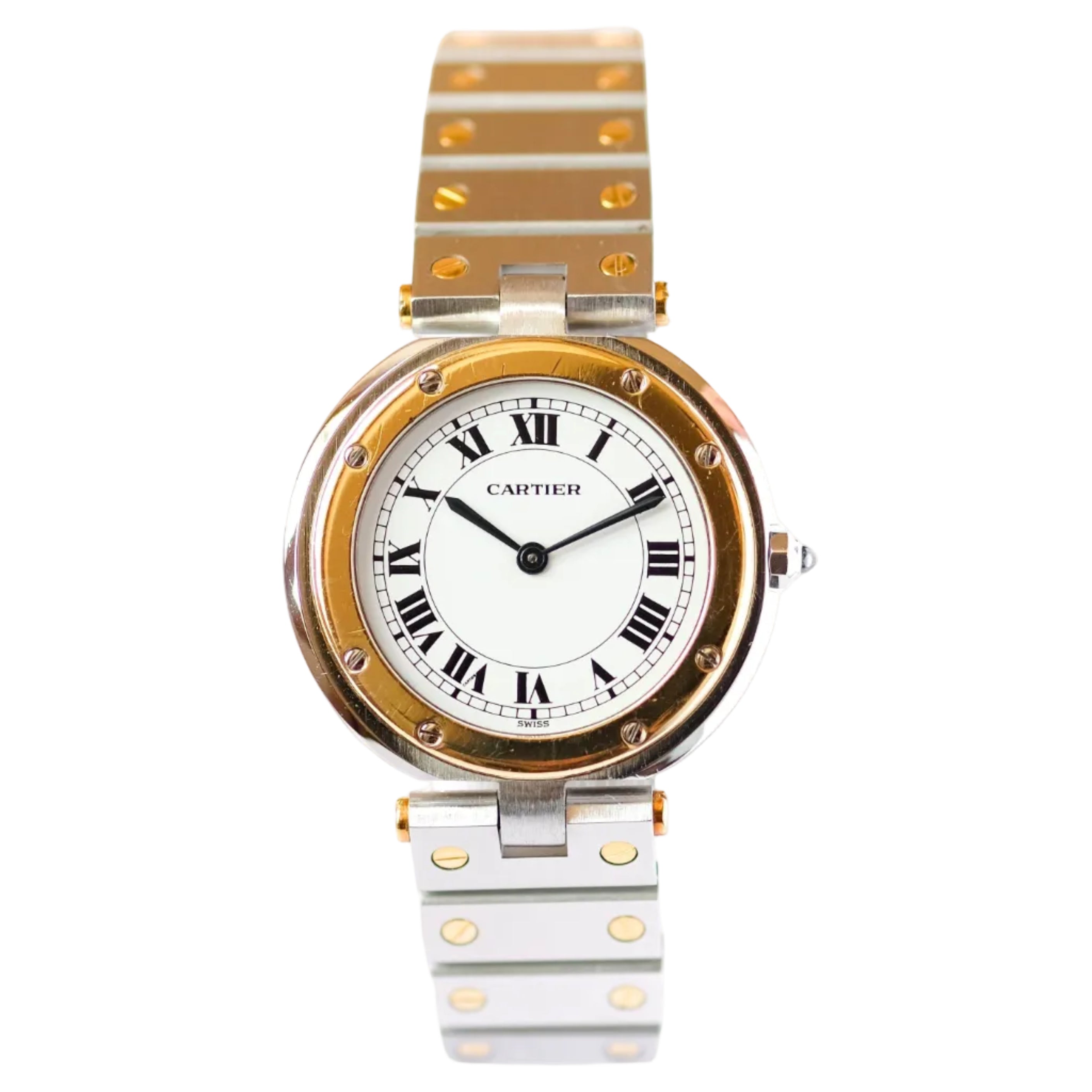 Montre CARTIER Santos Vendôme en or et acier