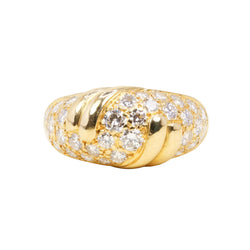 Bague FRED Panthère en or jaune et diamants