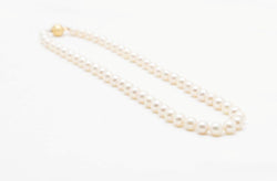 Collier perle de culture en or jaune et perle