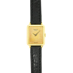 Montre CHOPARD Mini en or jaune et cuir