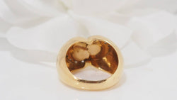 Bague en or jaune et diamants