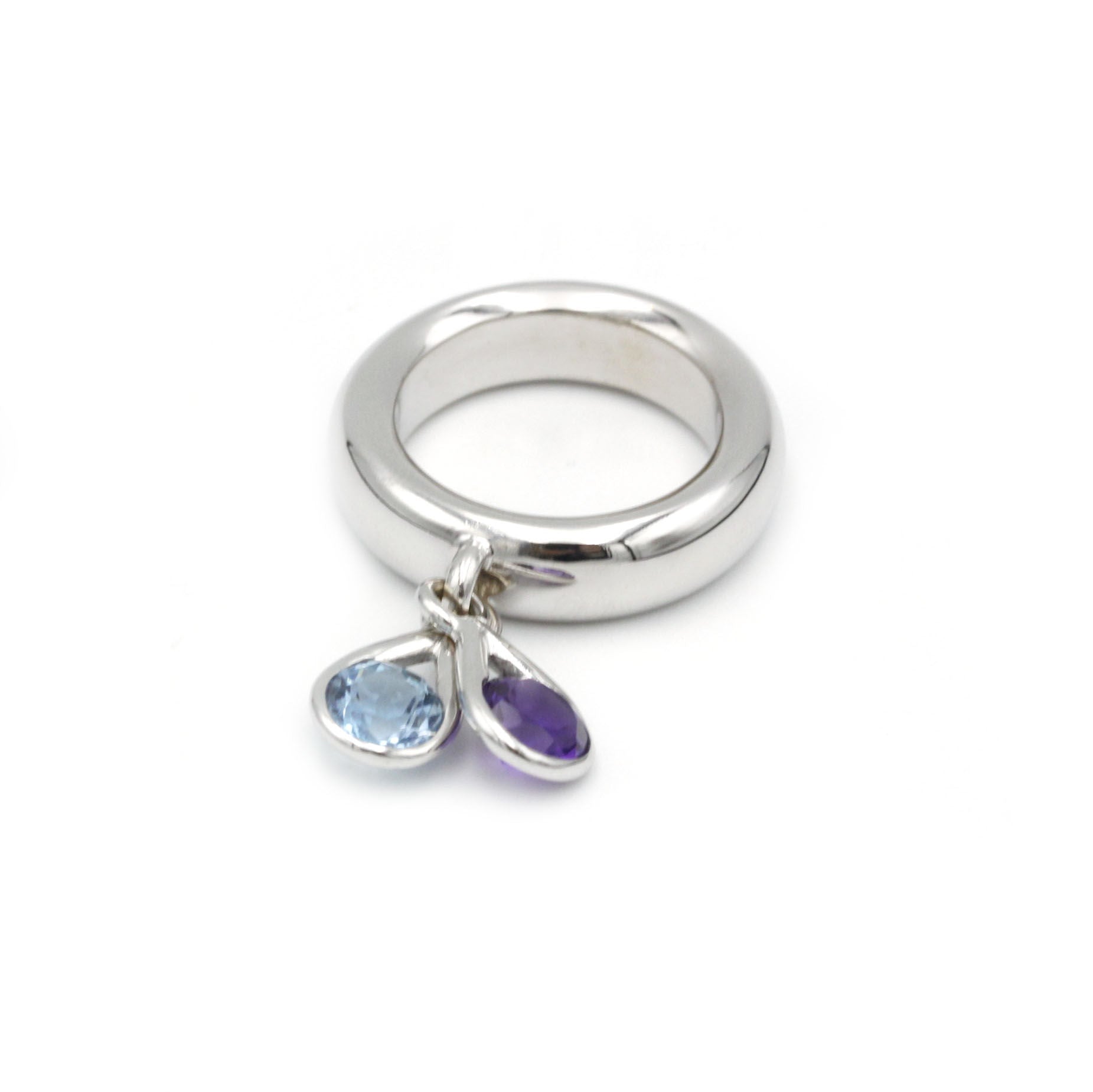 Bague - Or, Améthyste et Topaze