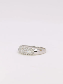 Bague jonc diamants 1 ct