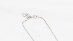 Collier maille corde en or blanc et diamant