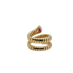 Bulgari - Bague Serpenti Or jaune et Tourmaline