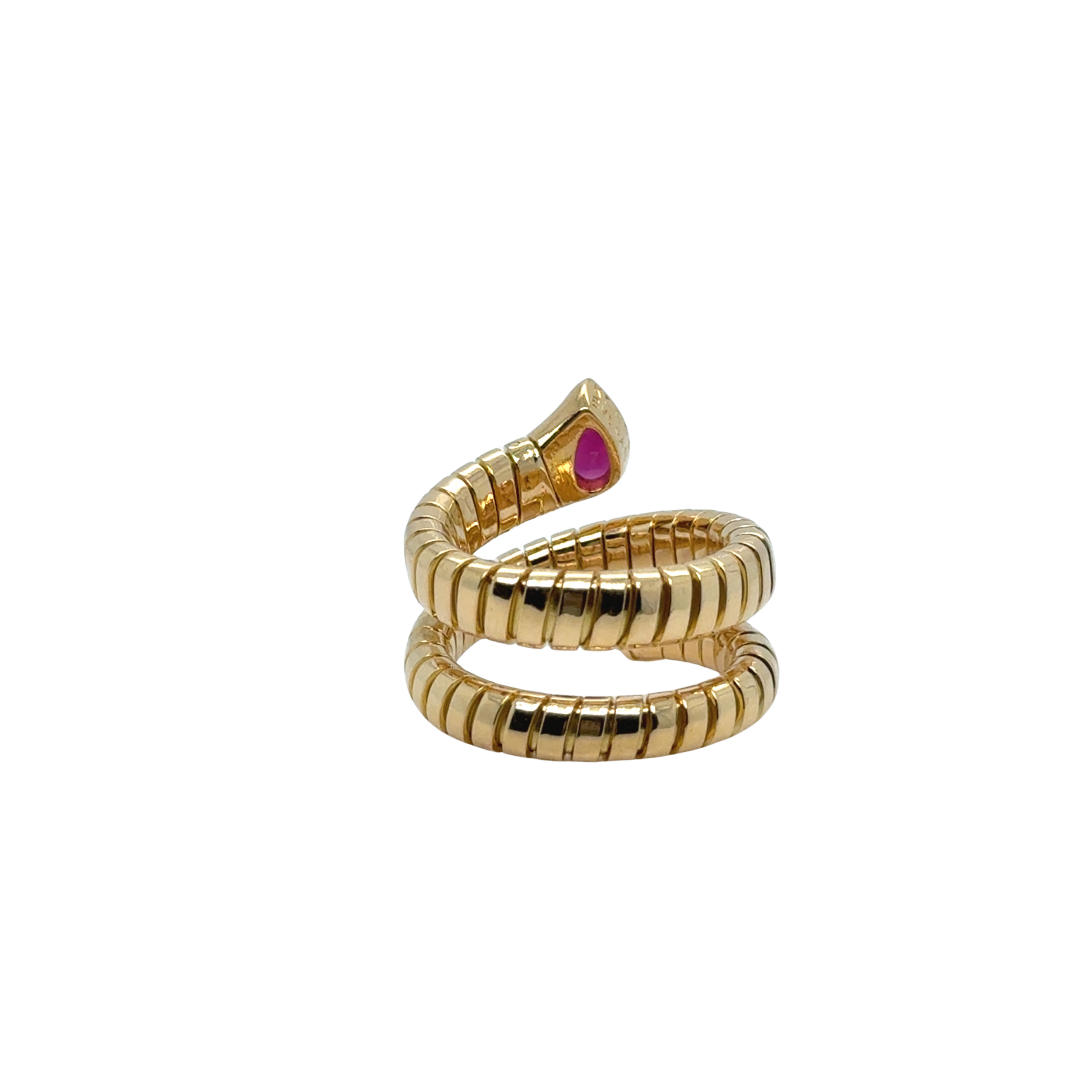 Bulgari - Bague Serpenti Or jaune et Tourmaline