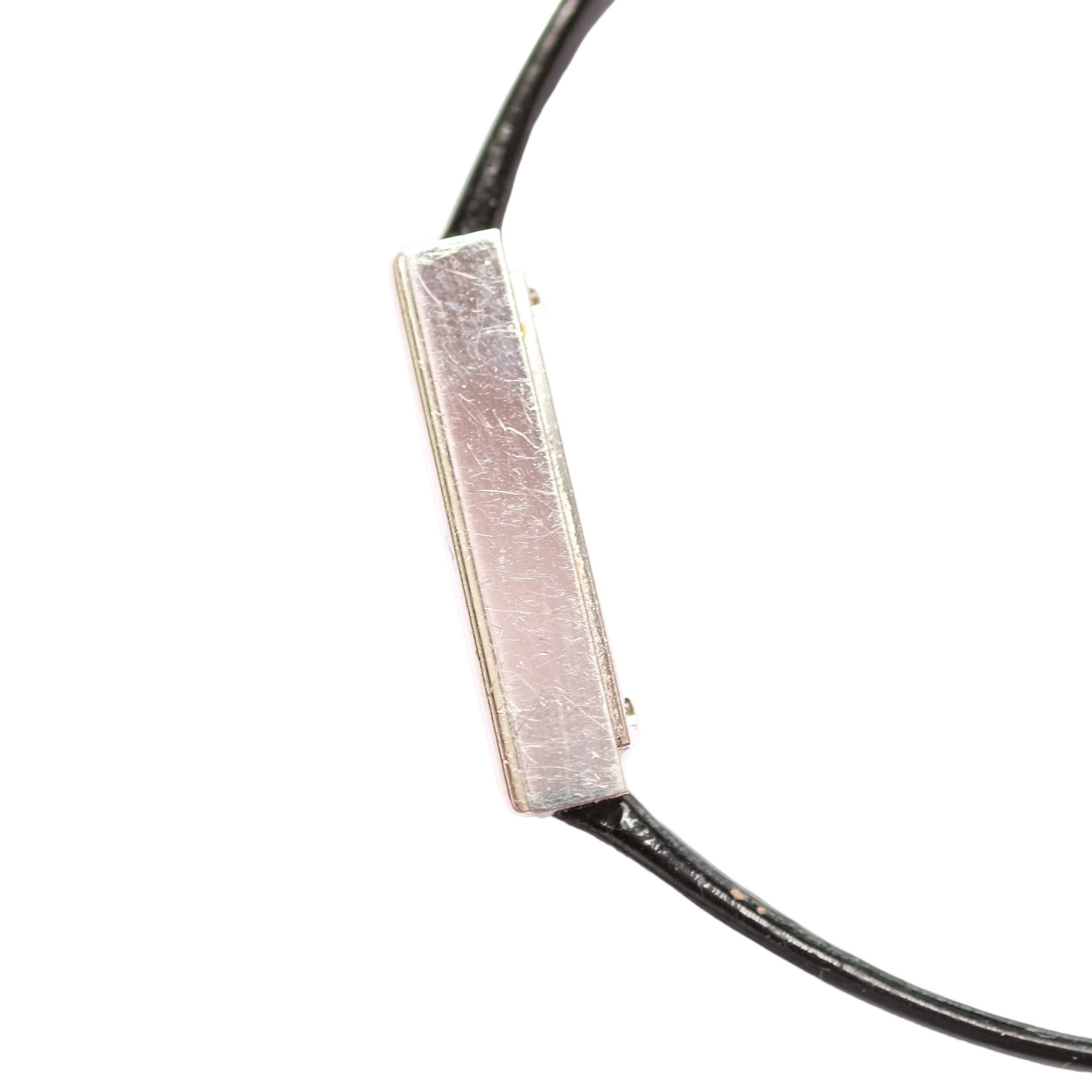 Montre CHANEL "Mademoiselle" en acier, cuir et quartz