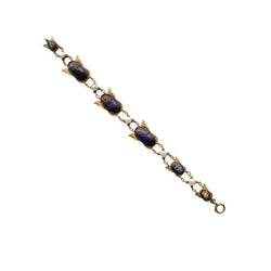 Renouveau égyptien bracelet, en or jaune 18k serti de 6 scarabées