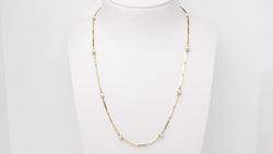 Collier en or jaune et perles de culture