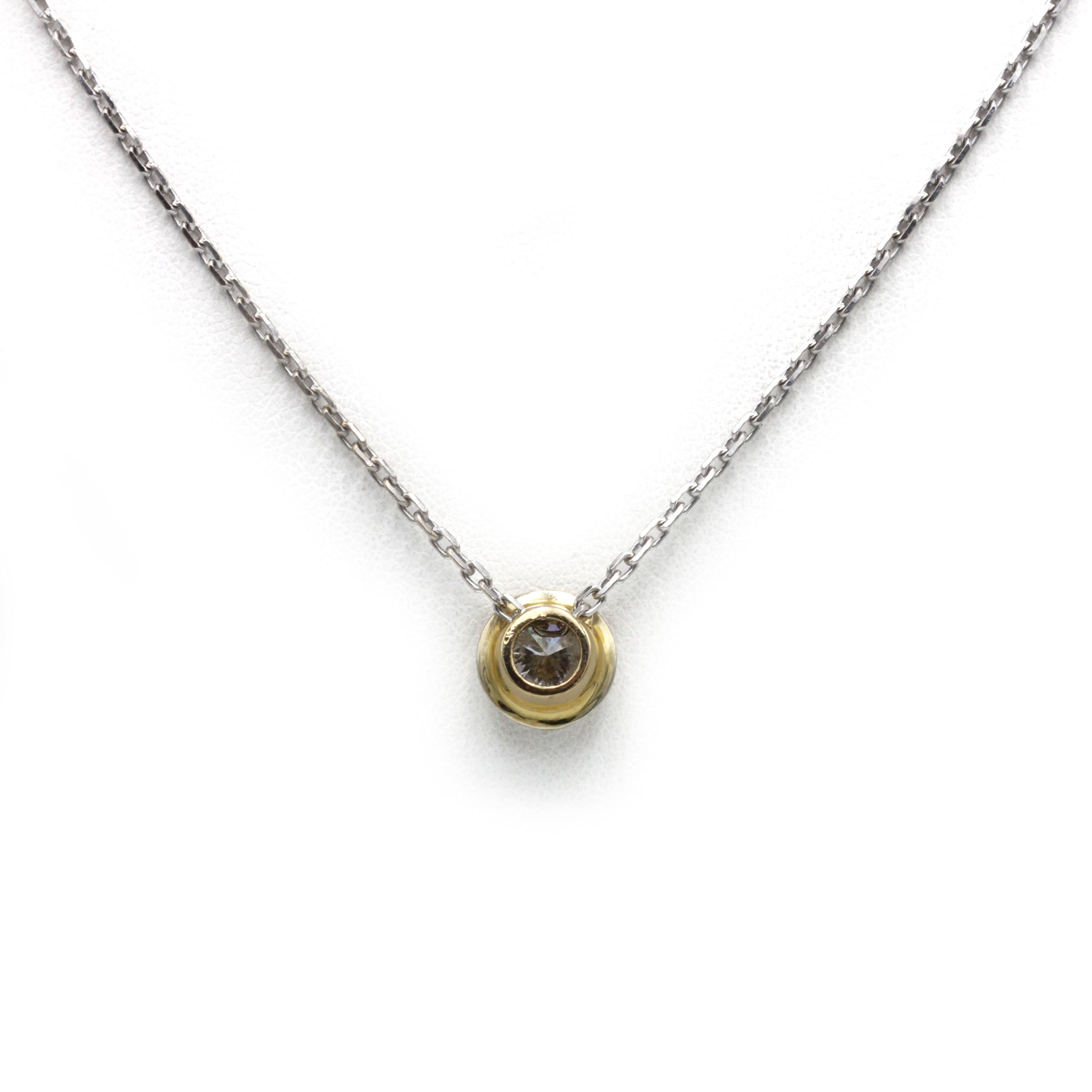 Collier Pendentif - Or & Diamant 0,85 carat