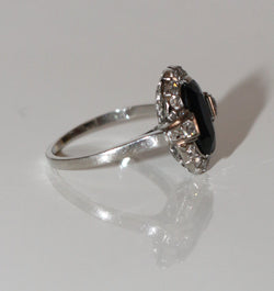 Bague Art Déco Saphir Et Diamants