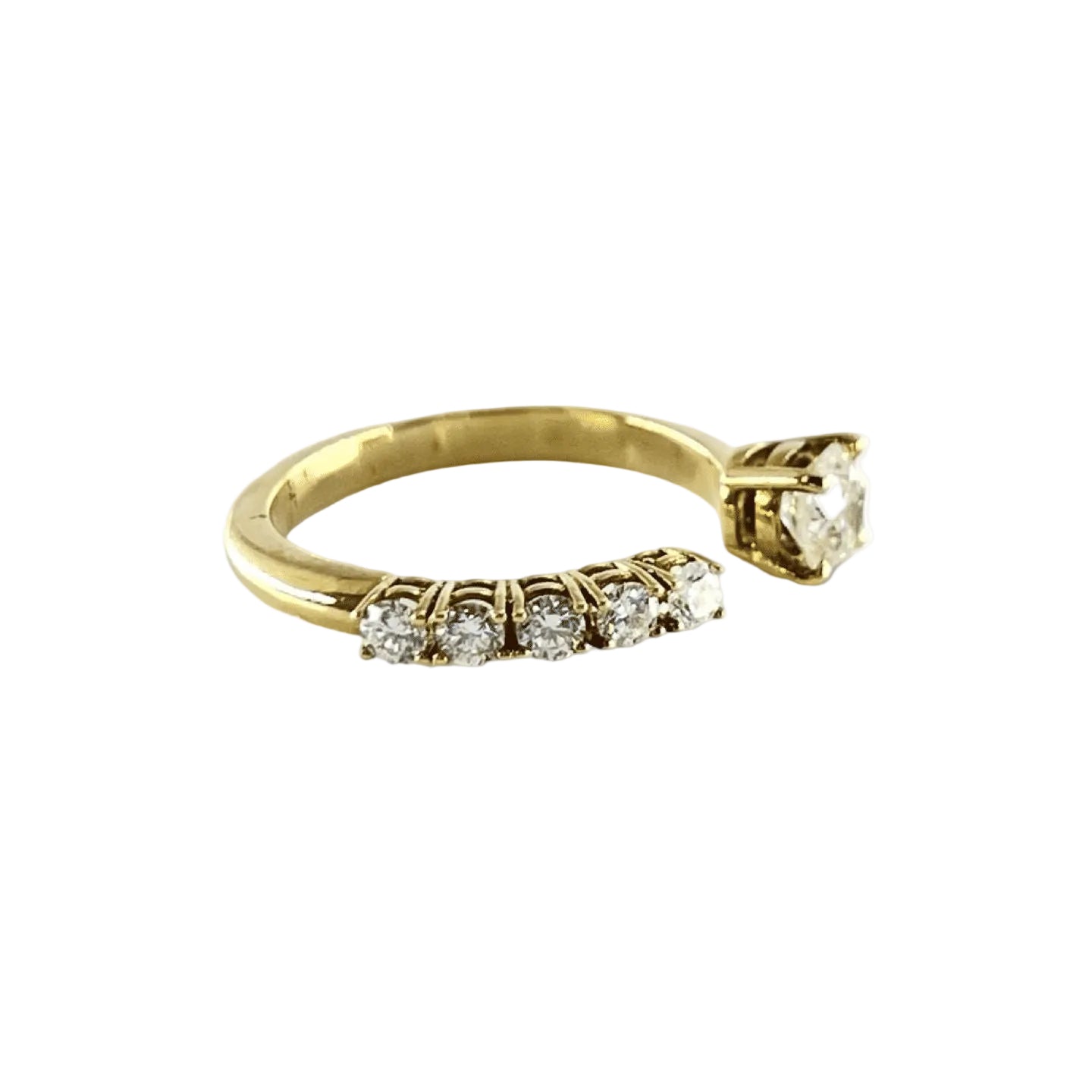 Bague Toi & Moi en or jaune et diamants