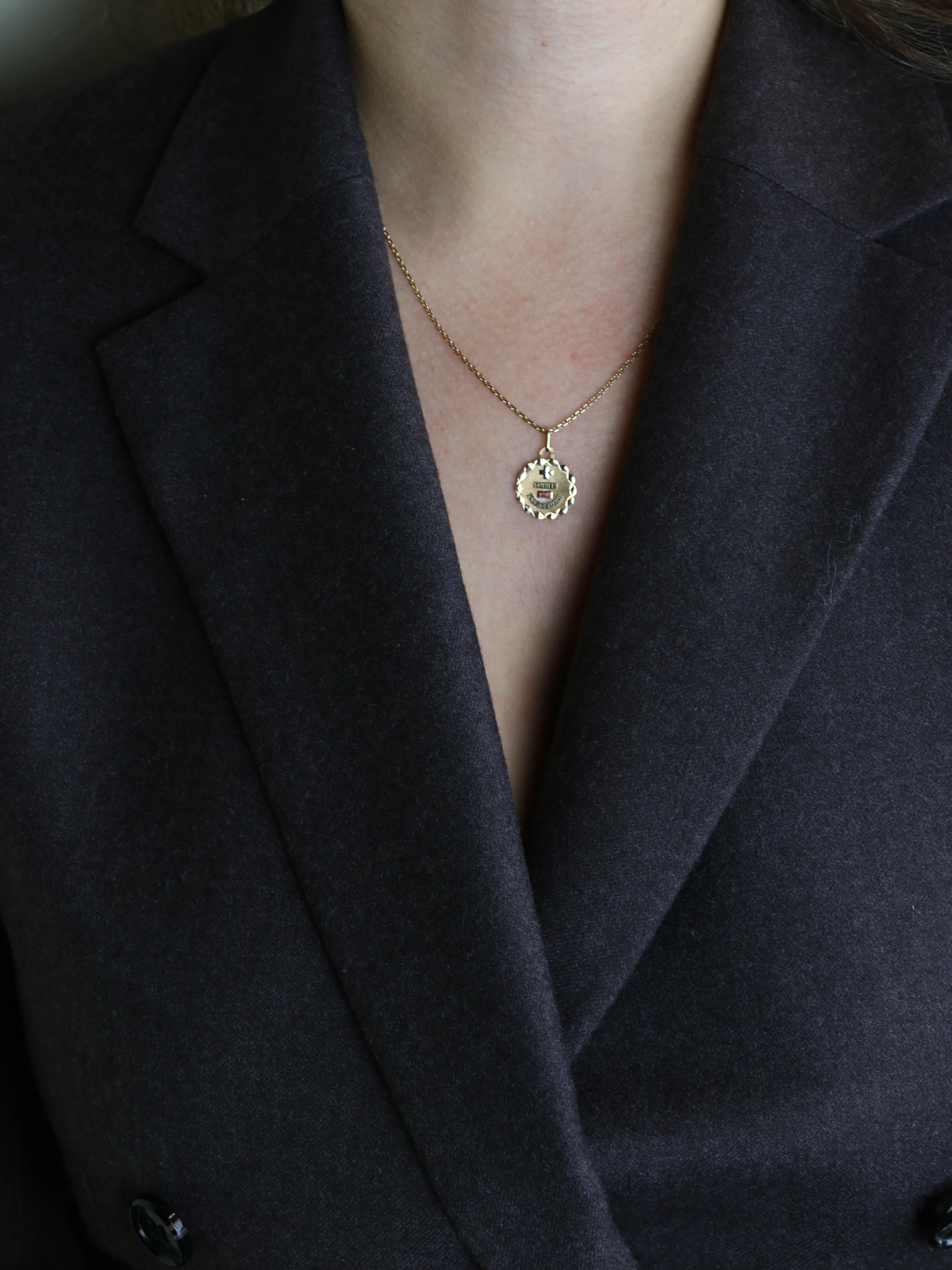 Medaille Amour Augis Plus hier Moins Demain, Original box, New Old Stock