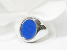 Bague Boucheron en or blanc et lapis lazuli