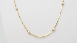 Collier en or jaune et perles de culture