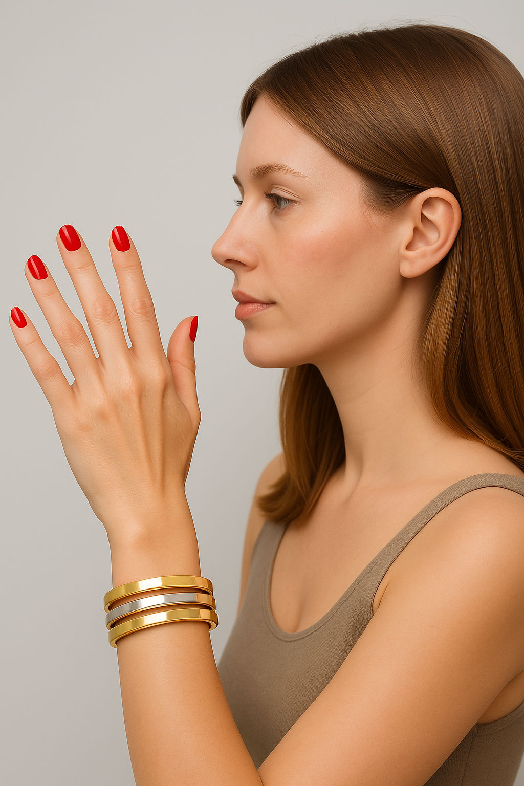 Suite de 3 bracelets 3 ors de la Maison Frojo