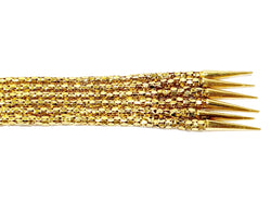 Bracelet Cuff in yellow gold and ruby