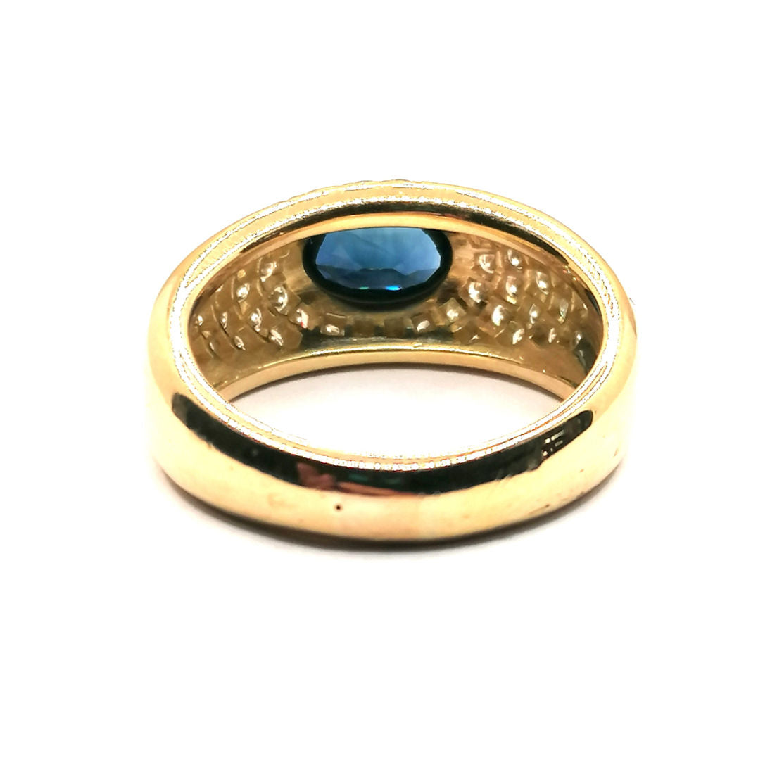 Bague Saphirs Diamants